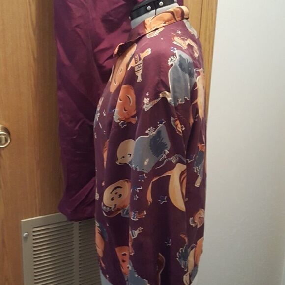 Rhoda Lynne Ladies 90s Silk Halloween Theme 2 piece outfit Track Suit , sz Larg - Picture 5 of 10